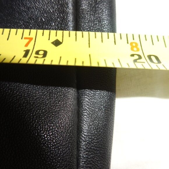 Lew Magram Collection women's size 8 black 100% real leather pants, tapered leg - Picture 13 of 16